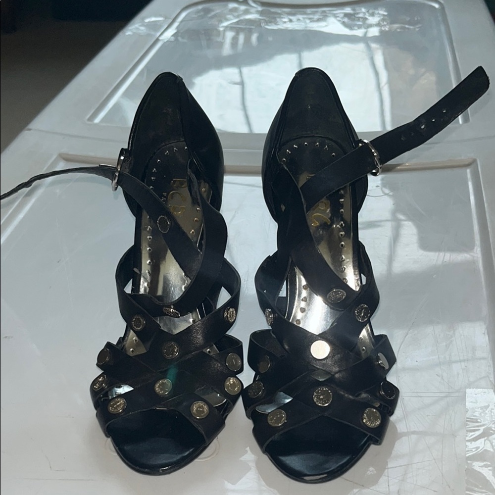 Elegant Black Strappy Heels